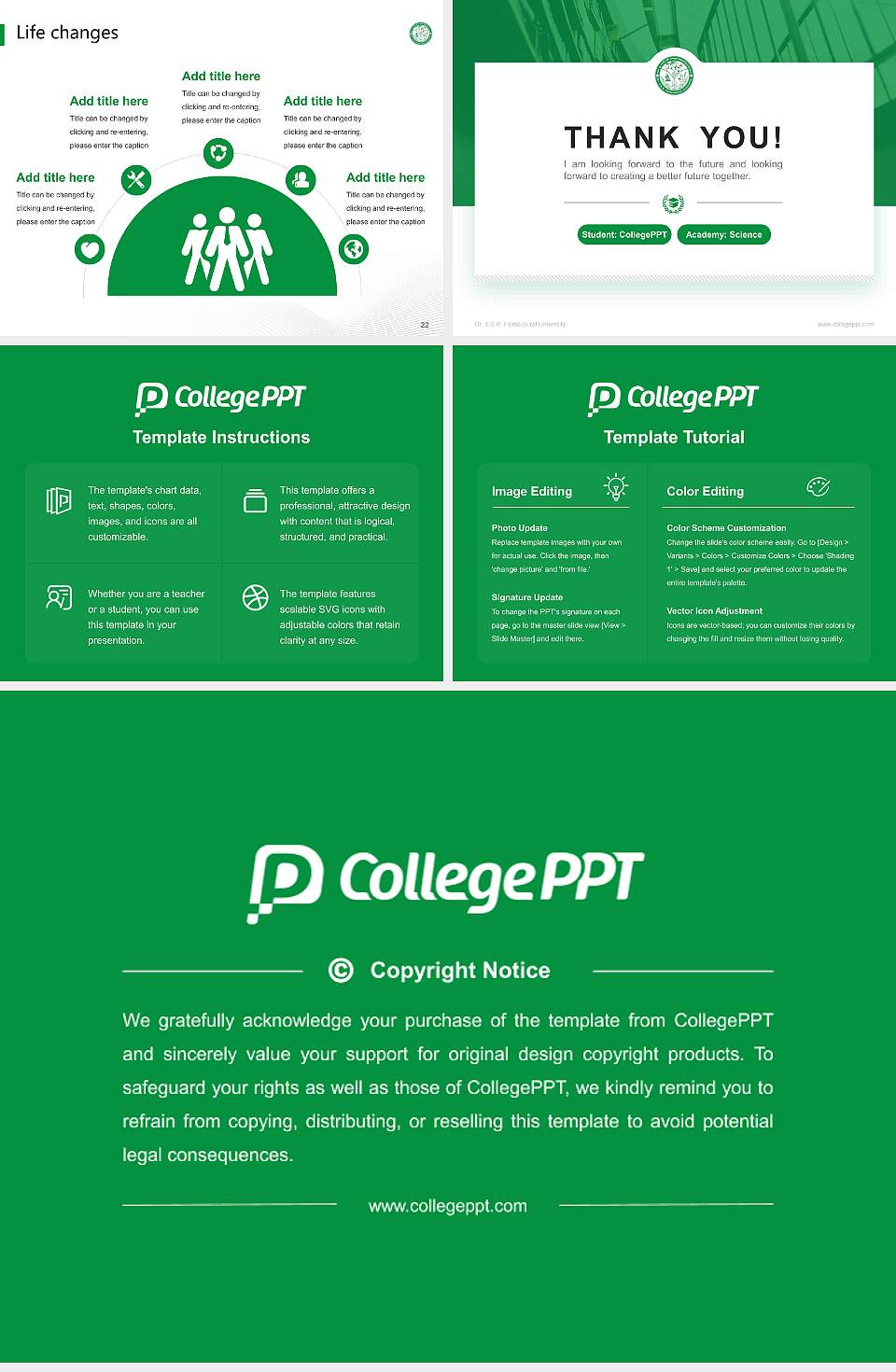 Dr. Y.S.R. Horticultural University National Scholarship Defense PPT Template4:3 ratio PPT effect preview image4