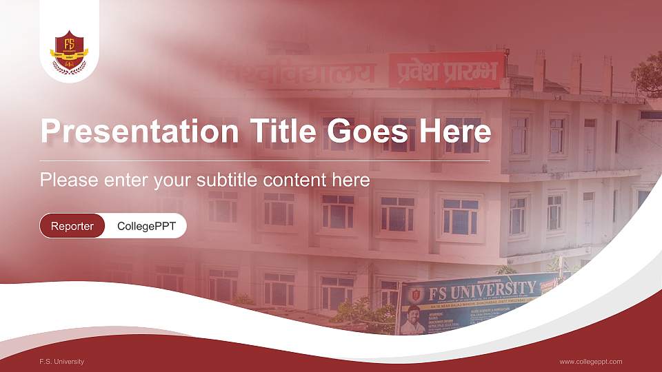 F.S. University Lecture Sharing and Networking Event PPT Template16:9 ratio PPT effect preview image