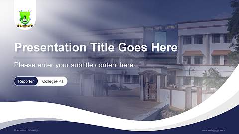 Gondwana University Lecture Sharing and Networking Event PPT Template