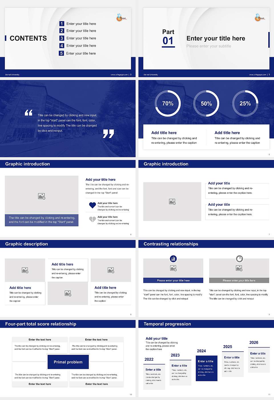 Eternal University Thesis Proposal/Graduation Defense PPT Template16:9 ratio PPT effect preview image2