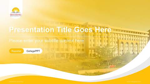 Geetanjali University Lecture Sharing and Networking Event PPT Template