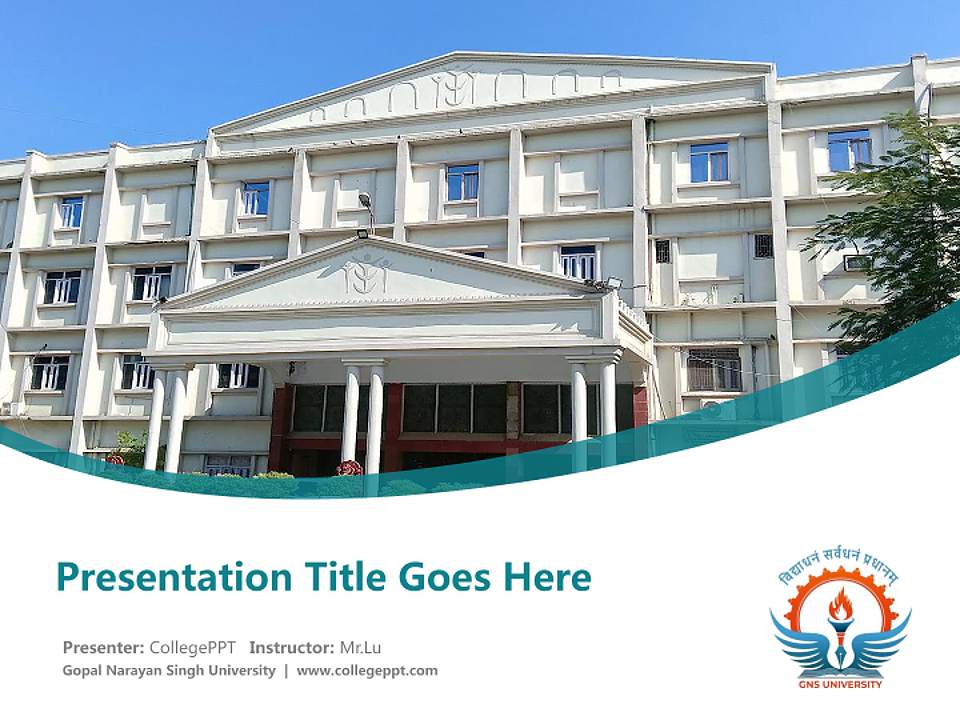 Gopal Narayan Singh University Course/Courseware Creation PPT Template4:3 ratio PPT effect preview image5