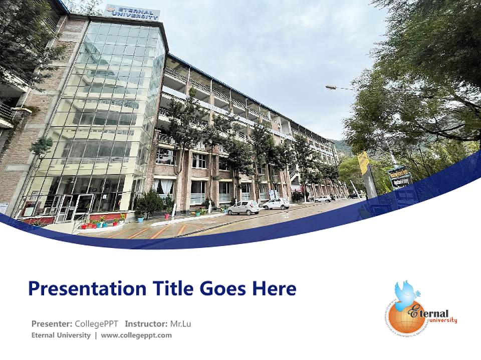 Eternal University Course/Courseware Creation PPT Template4:3 ratio PPT effect preview image5