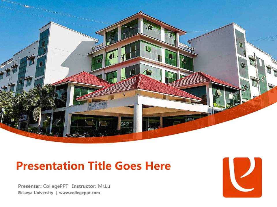 Eklavya University Course/Courseware Creation PPT Template4:3 ratio PPT effect preview image5