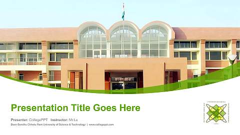 Deen Bandhu Chhotu Ram University of Science & Technology Course/Courseware Creation PPT Template