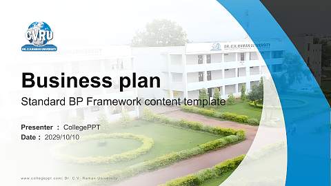 Dr. C.V. Raman University Competition/Entrepreneurship Contest PPT Template