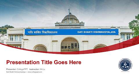 Gati Shakti Vishwavidyalaya Course/Courseware Creation PPT Template