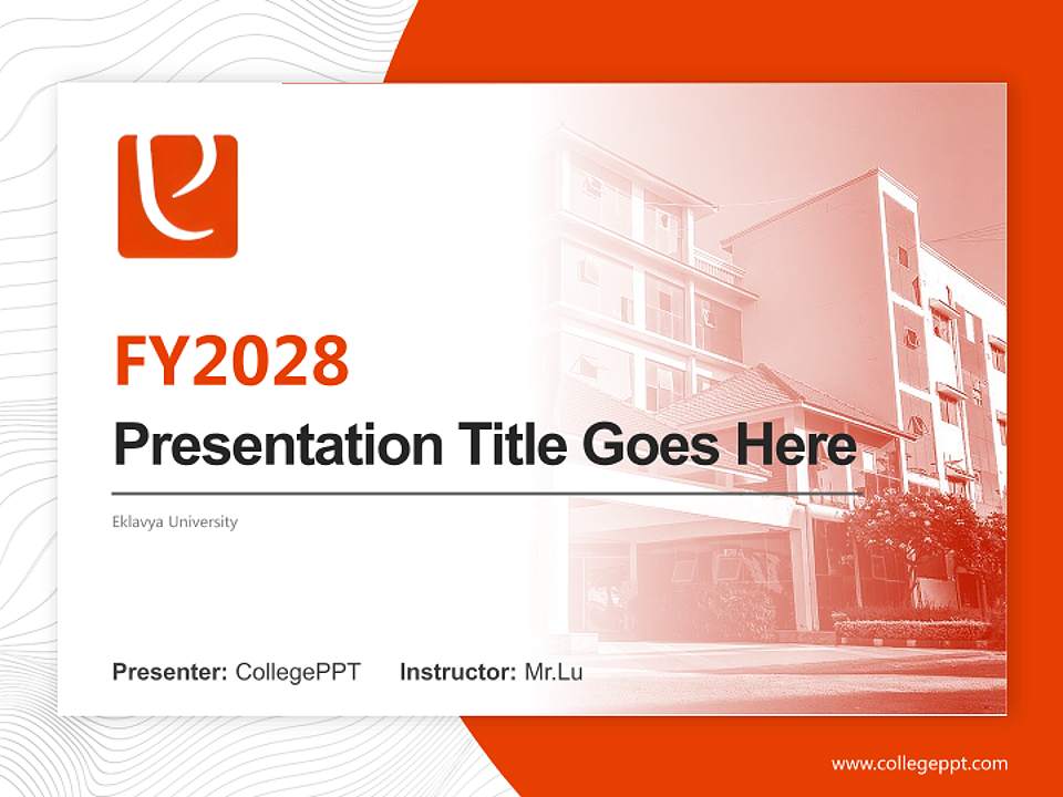 Eklavya University Academic Presentation/Research Findings Report PPT Template4:3 ratio PPT effect preview image5