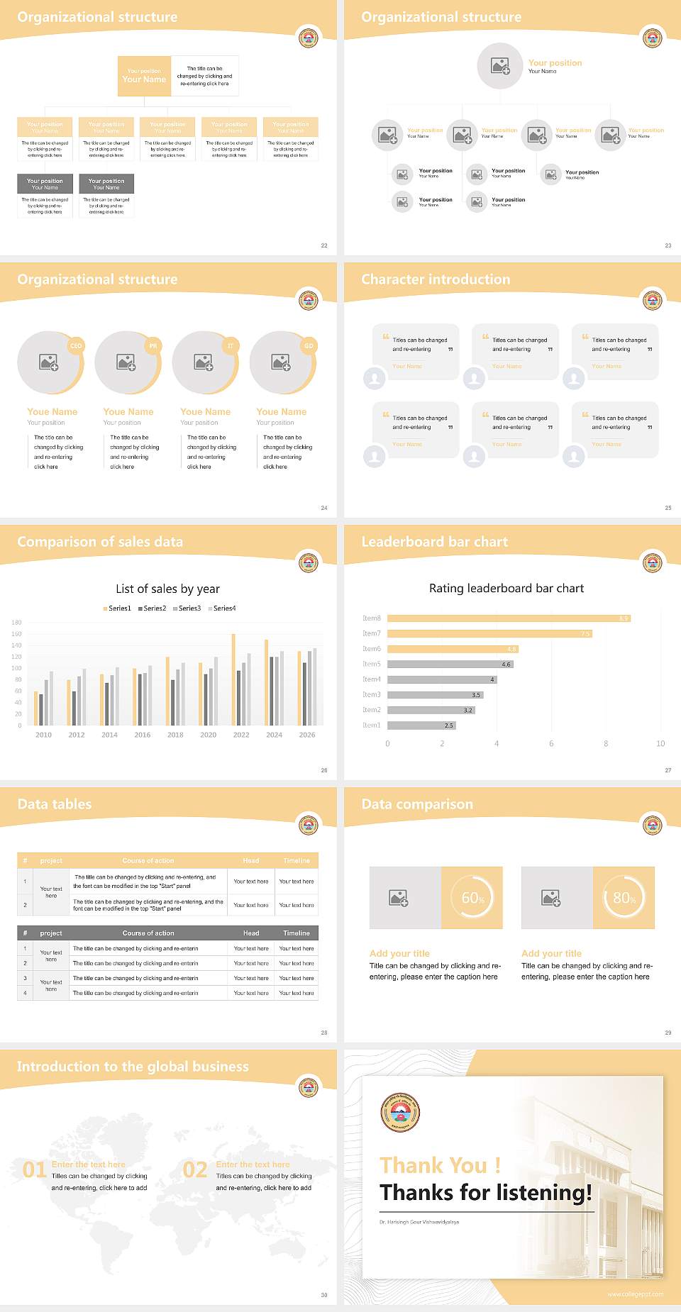Dr. Harisingh Gour Vishwavidyalaya Academic Presentation/Research Findings Report PPT Template4:3 ratio PPT effect preview image4
