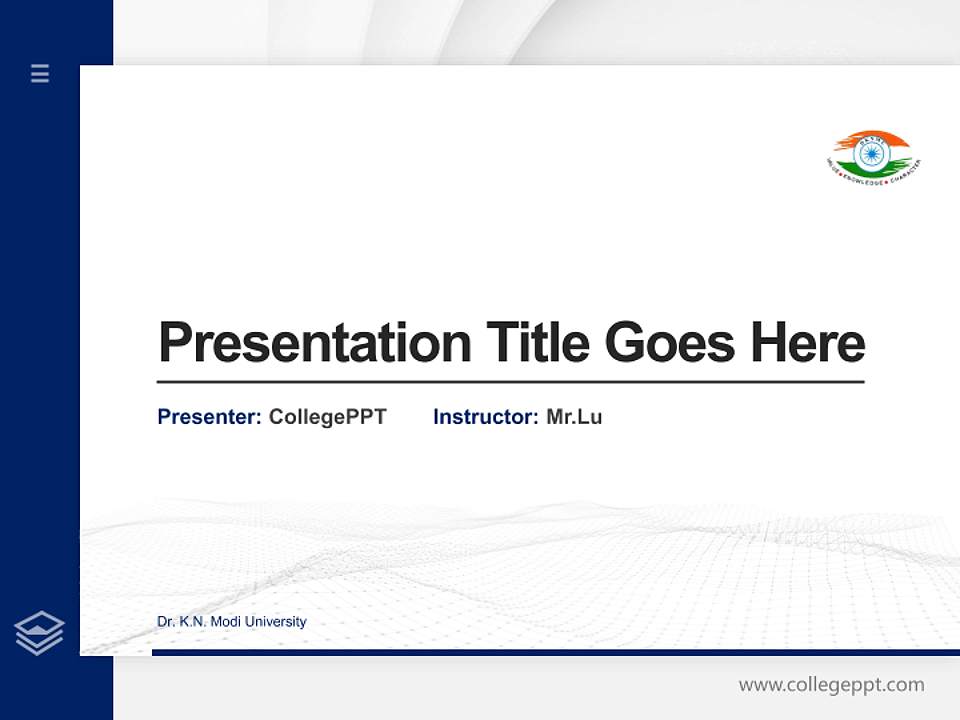 Dr. K.N. Modi University Thesis Proposal/Graduation Defense PPT Template4:3 ratio PPT effect preview image5