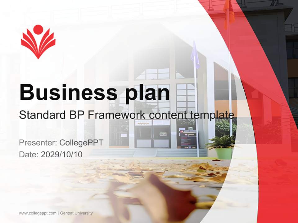 Ganpat University Competition/Entrepreneurship Contest PPT Template4:3 ratio PPT effect preview image9