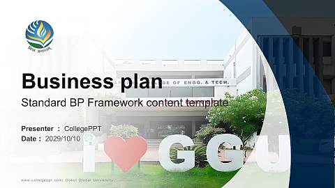 Gokul Global University Competition/Entrepreneurship Contest PPT Template