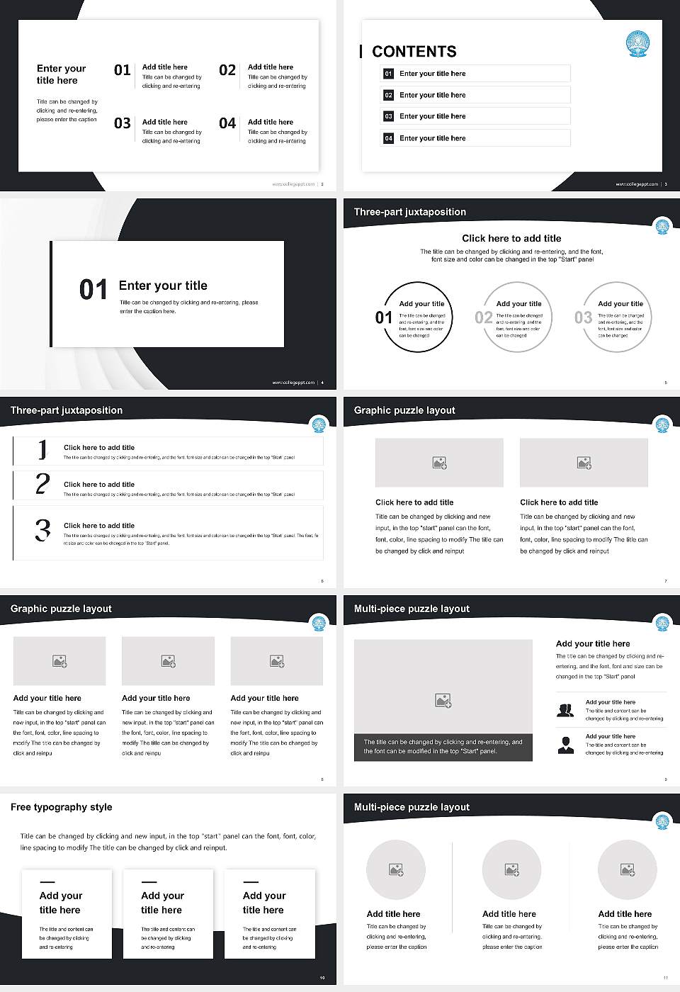 Gauhati University Academic Presentation/Research Findings Report PPT Template16:9 ratio PPT effect preview image2