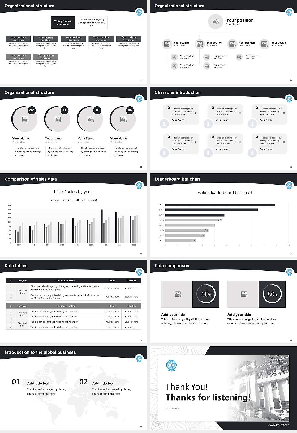 Gauhati University Academic Presentation/Research Findings Report PPT Template16:9 ratio PPT effect preview image4