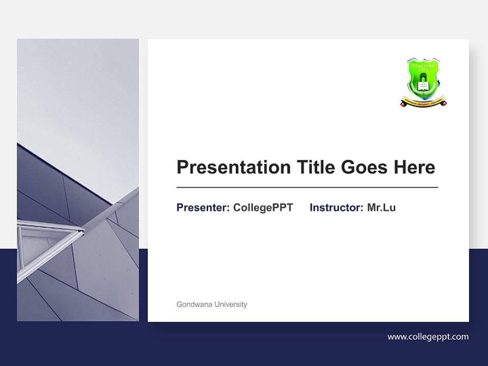 Gondwana University General Purpose PPT Template4:3 ratio PPT effect preview image6