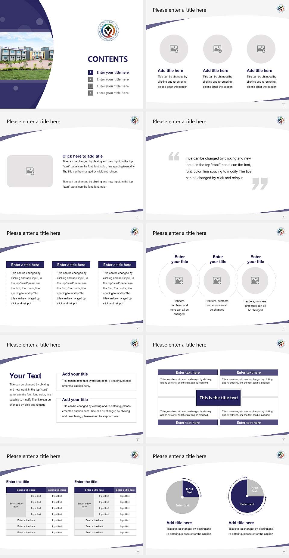 Dr. C.V. Raman University (Madhya Pradesh) Course/Courseware Creation PPT Template4:3 ratio PPT effect preview image2