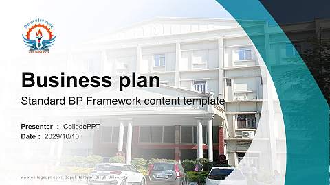 Gopal Narayan Singh University Competition/Entrepreneurship Contest PPT Template