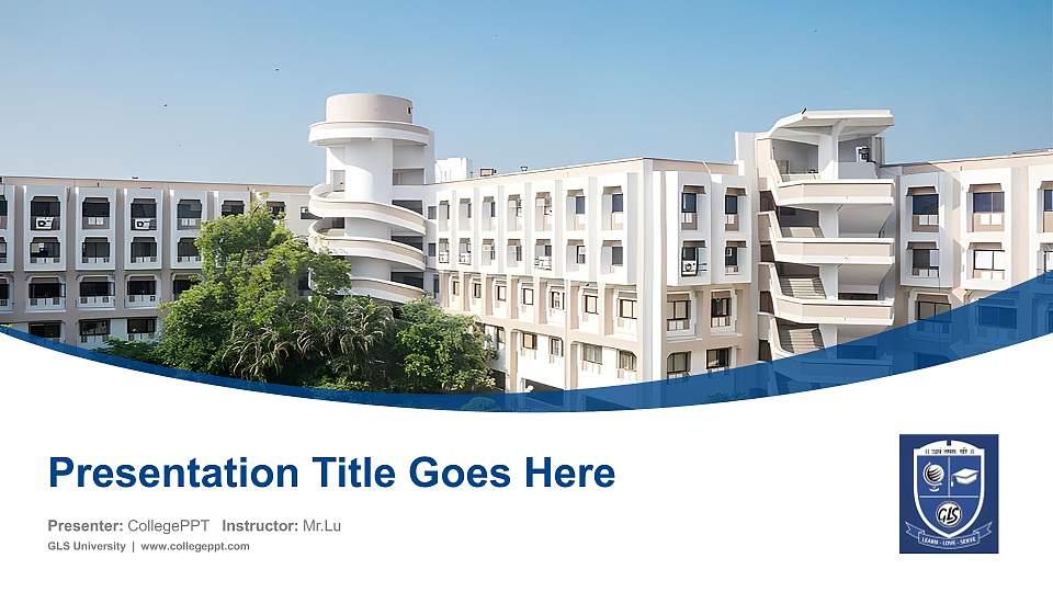 GLS University Course/Courseware Creation PPT Template16:9 ratio PPT effect preview image