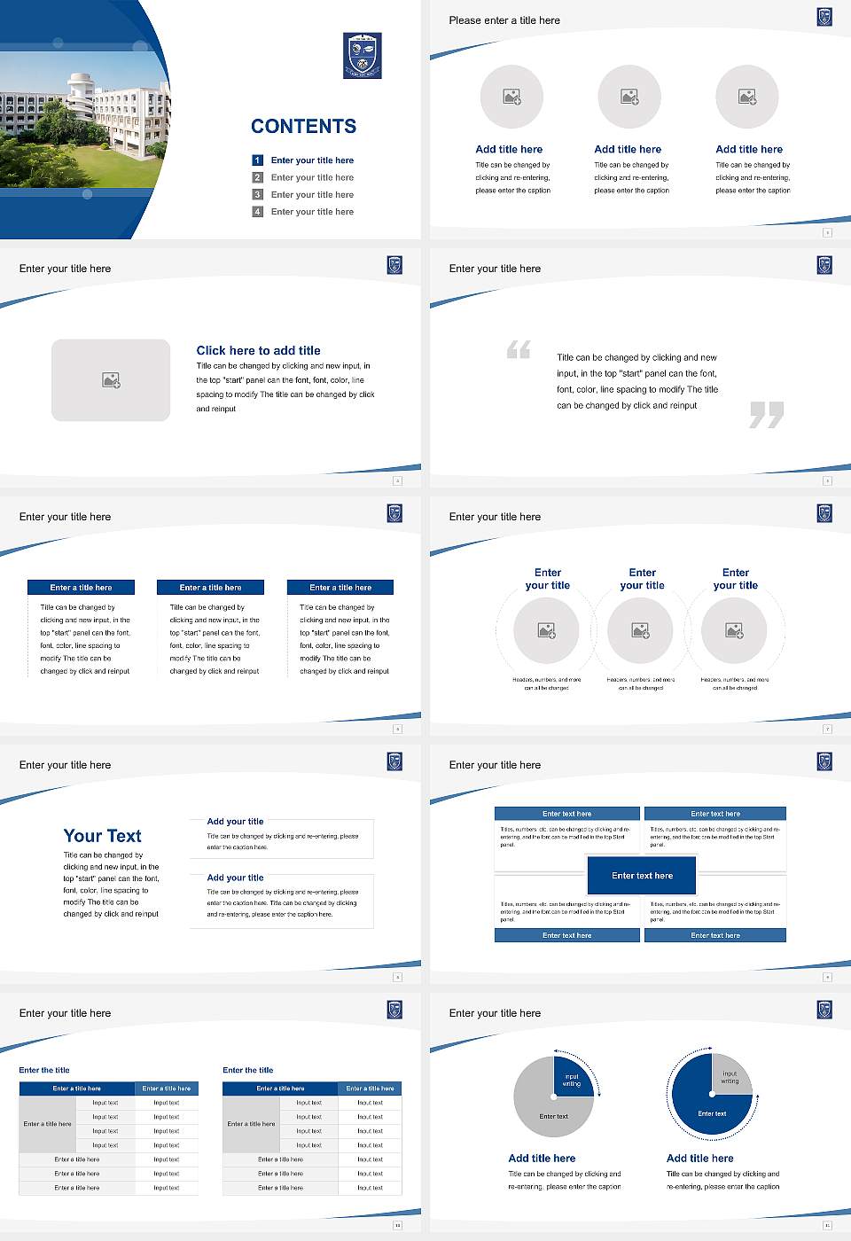 GLS University Course/Courseware Creation PPT Template16:9 ratio PPT effect preview image2