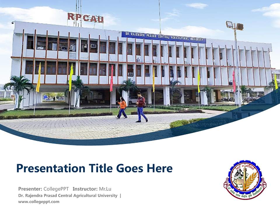 Dr. Rajendra Prasad Central Agricultural University Course/Courseware Creation PPT Template4:3 ratio PPT effect preview image5