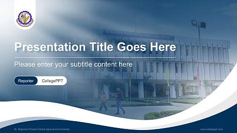 Dr. Rajendra Prasad Central Agricultural University Lecture Sharing and Networking Event PPT Template