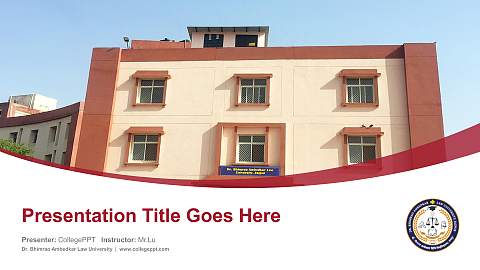 Dr. Bhimrao Ambedkar Law University Course/Courseware Creation PPT Template