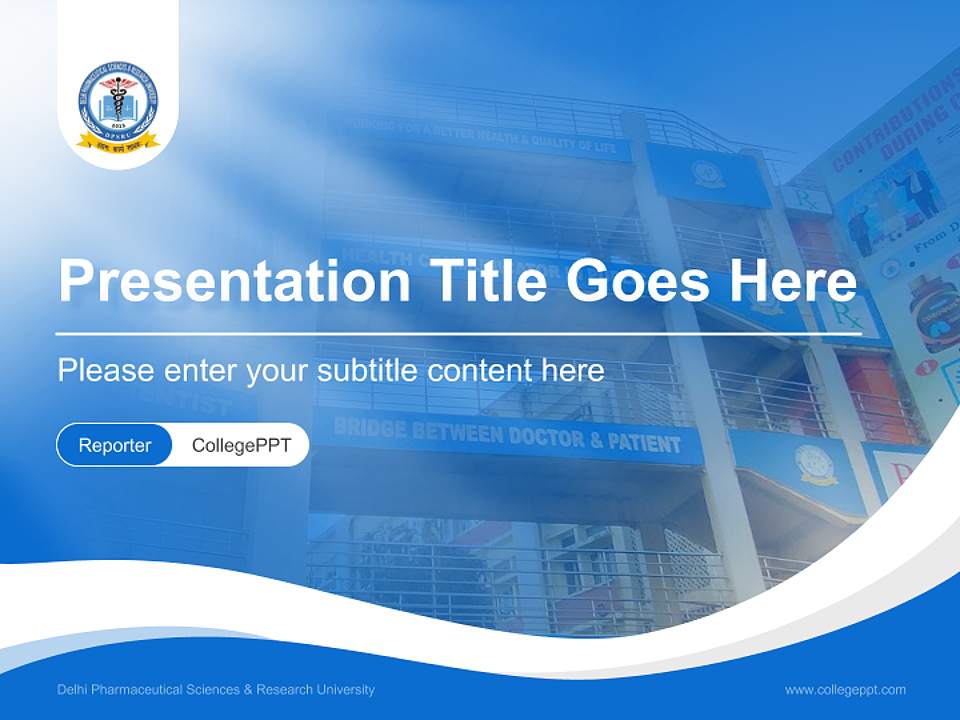 Delhi Pharmaceutical Sciences & Research University Lecture Sharing and Networking Event PPT Template4:3 ratio PPT effect preview image4