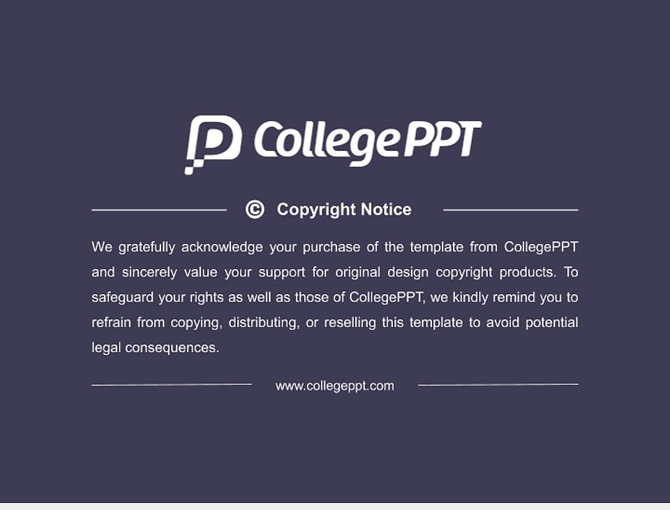 Garden City University General Purpose PPT Template4:3 ratio PPT effect preview image6