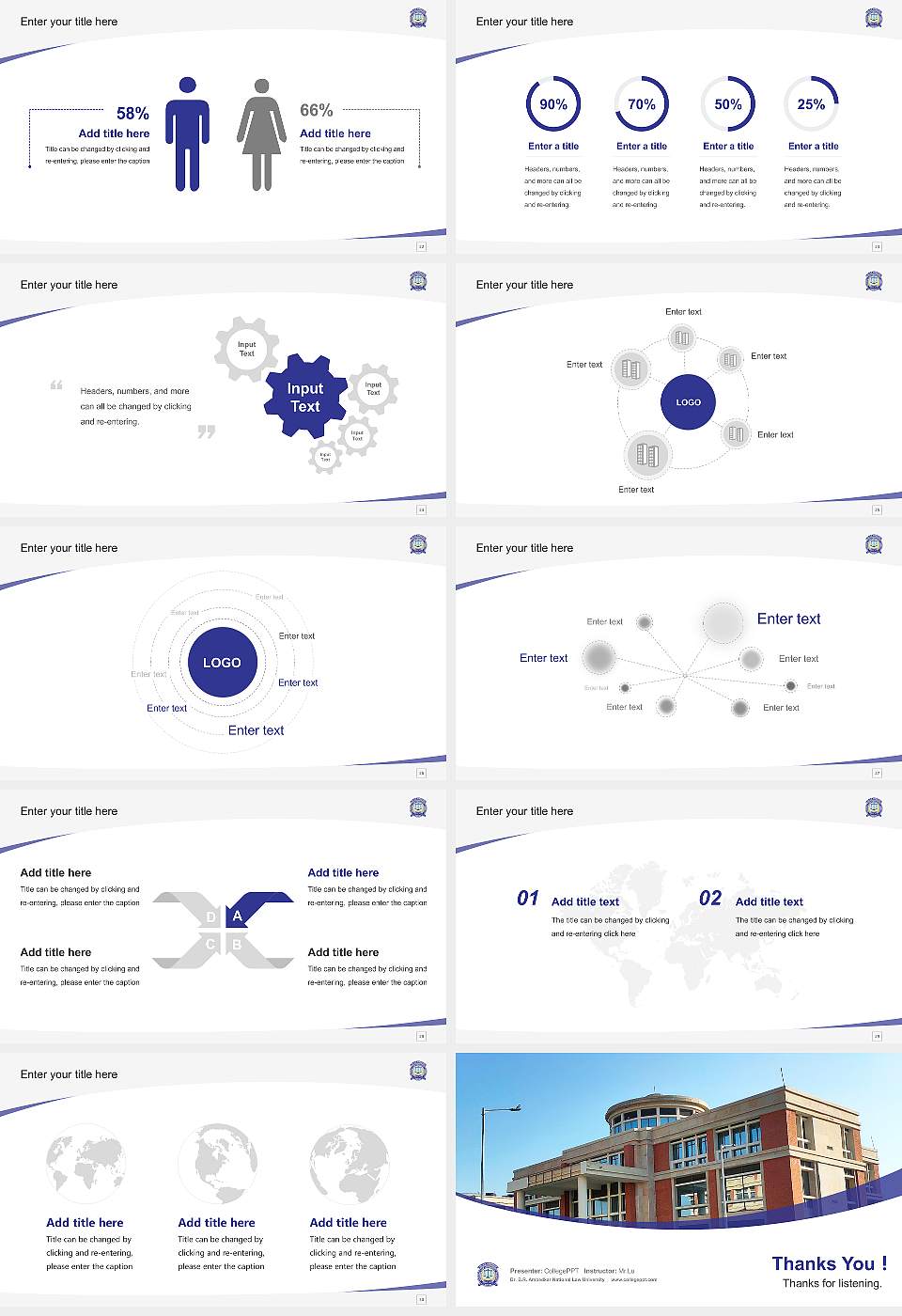 Dr. B.R. Ambedkar National Law University Course/Courseware Creation PPT Template16:9 ratio PPT effect preview image4