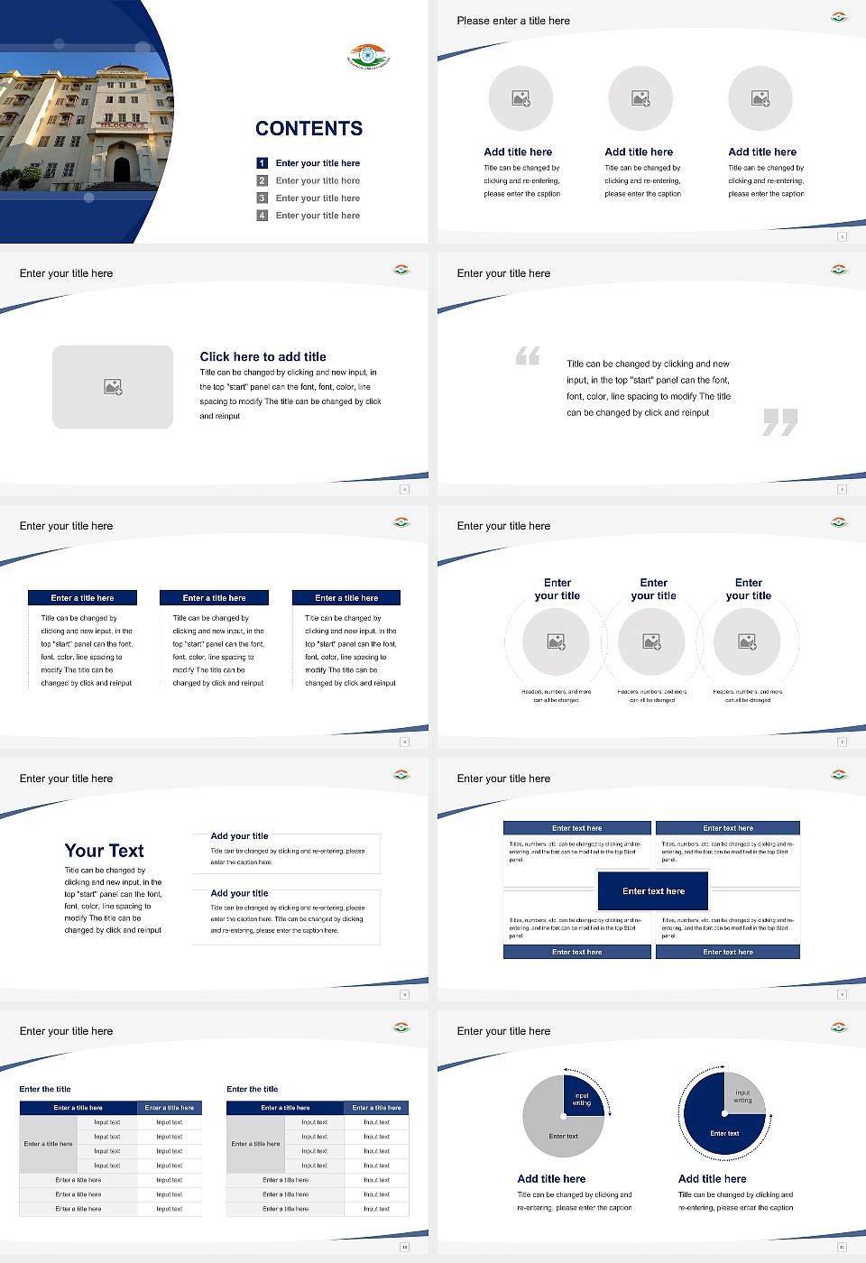 Dr. K.N. Modi University Course/Courseware Creation PPT Template16:9 ratio PPT effect preview image2