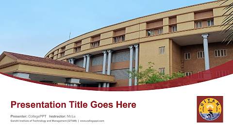 Gandhi Institute of Technology and Management (GITAM) Course/Courseware Creation PPT Template