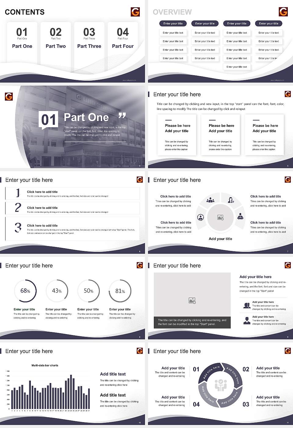 Garden City University Lecture Sharing and Networking Event PPT Template16:9 ratio PPT effect preview image2