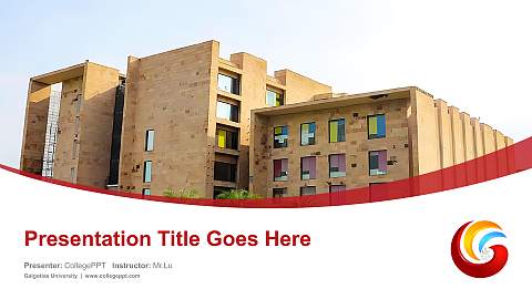 Galgotias University Course/Courseware Creation PPT Template