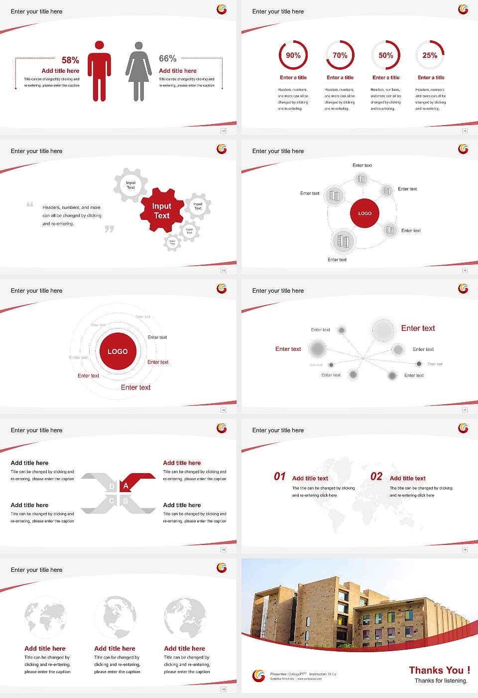 Galgotias University Course/Courseware Creation PPT Template16:9 ratio PPT effect preview image4