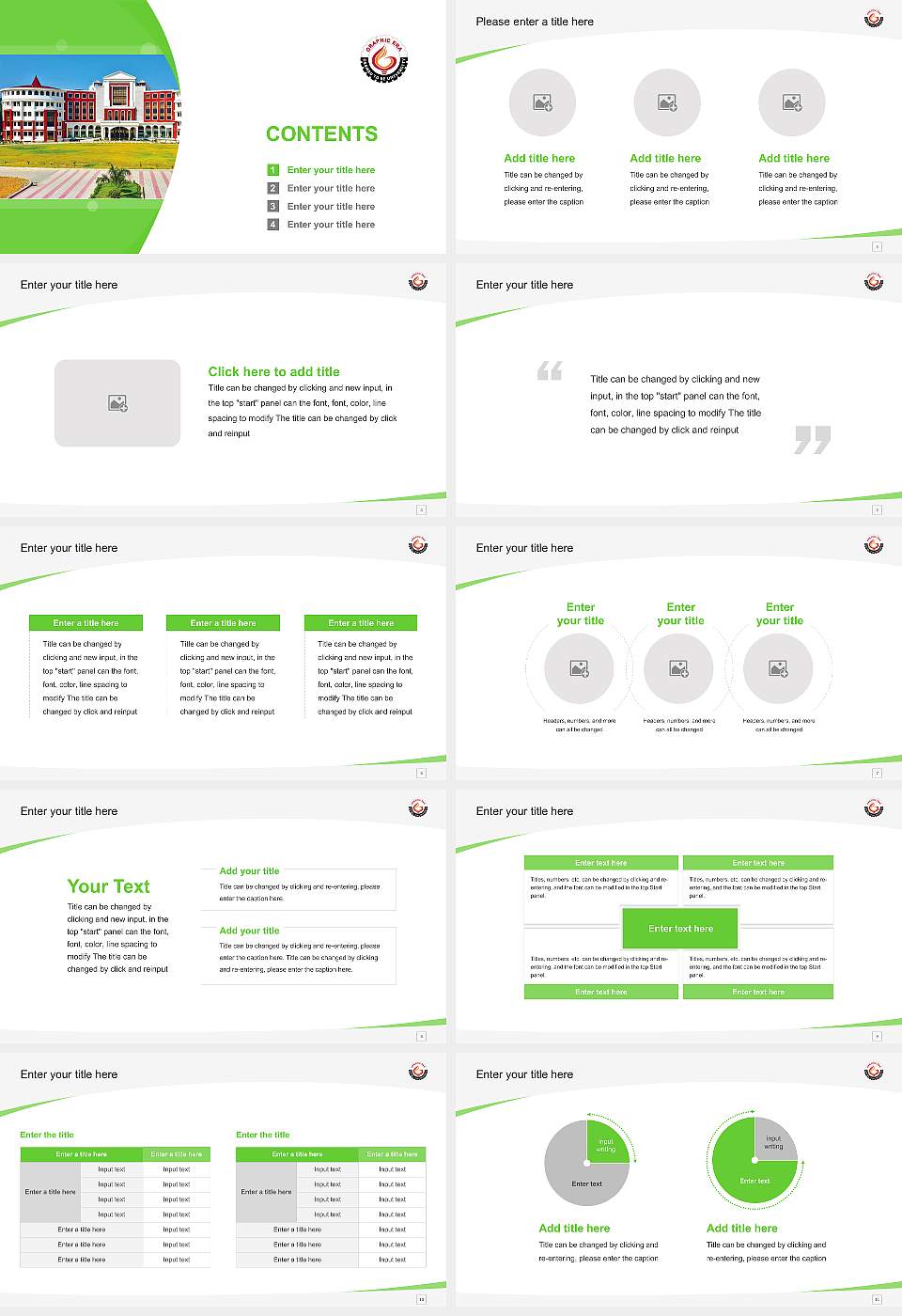 Graphic Era Hill University Course/Courseware Creation PPT Template16:9 ratio PPT effect preview image2