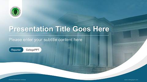 Forest Research Institute Lecture Sharing and Networking Event PPT Template
