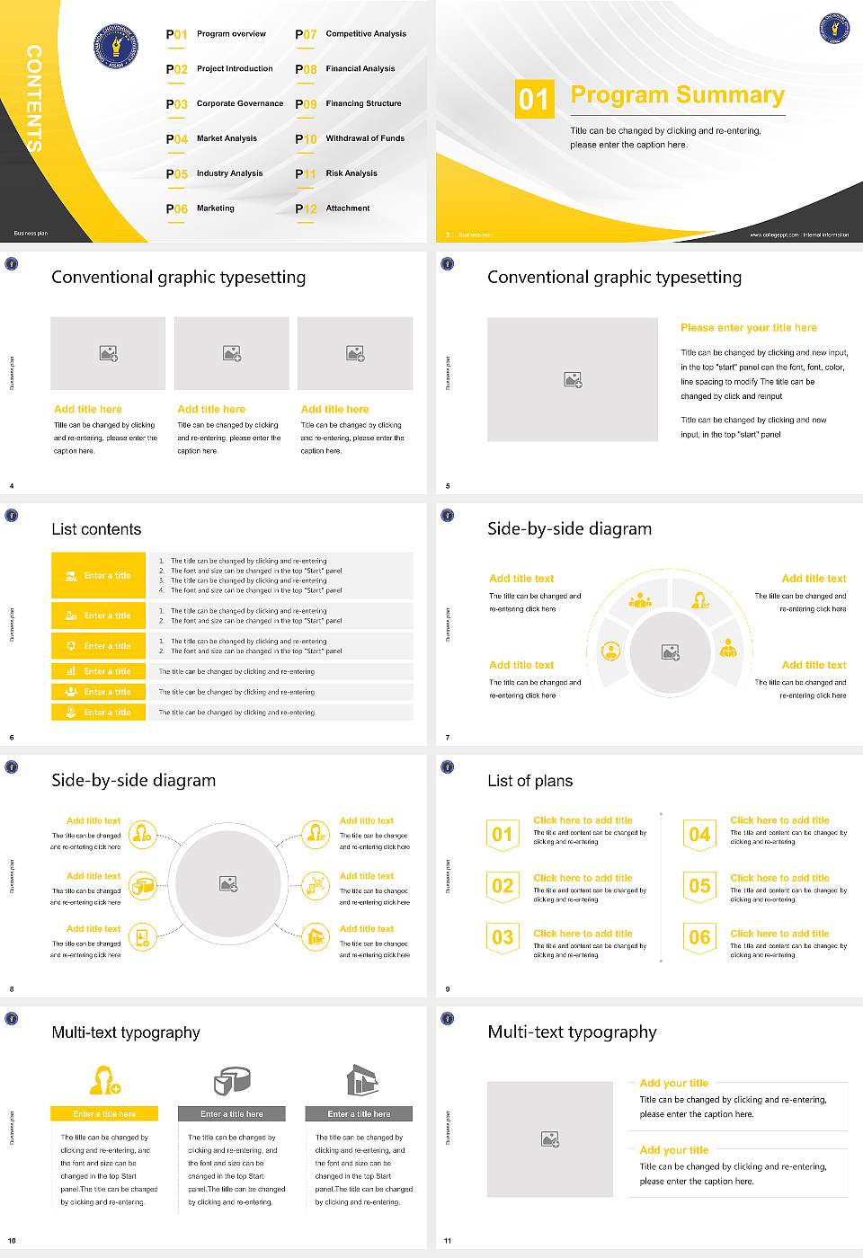 Girijananda Chowdhury University Assam Competition/Entrepreneurship Contest PPT Template16:9 ratio PPT effect preview image2