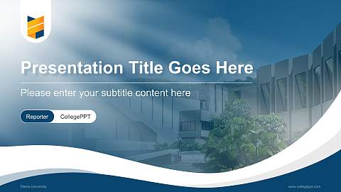 Flame University Lecture Sharing and Networking Event PPT Template