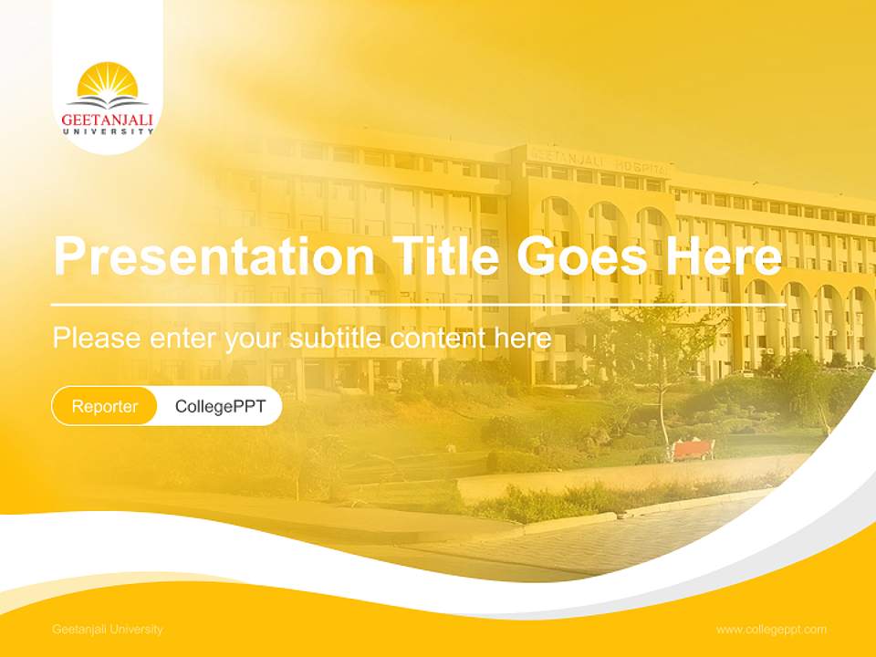 Geetanjali University Lecture Sharing and Networking Event PPT Template4:3 ratio PPT effect preview image4