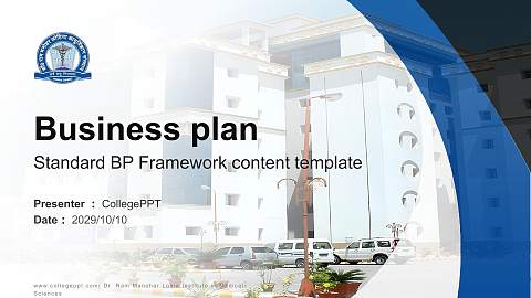 Dr. Ram Manohar Lohia Institute of Medical Sciences Competition/Entrepreneurship Contest PPT Template