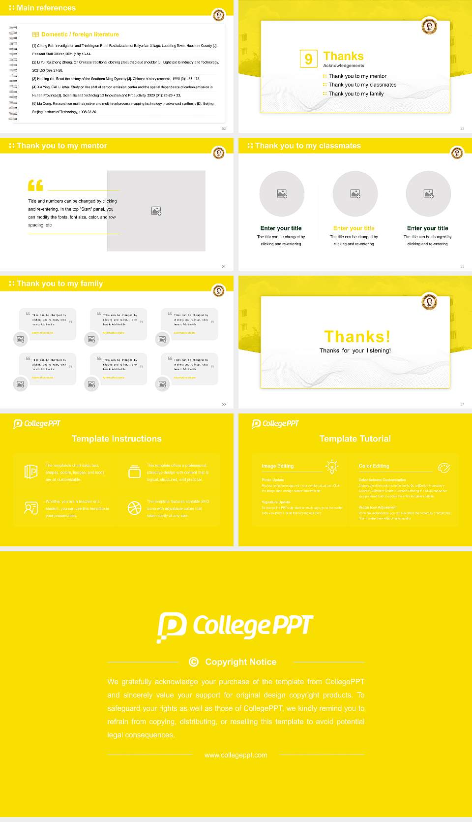 Dhanalakshmi Srinivasan University Graduation Thesis Defense PPT Template16:9 ratio PPT effect preview image7