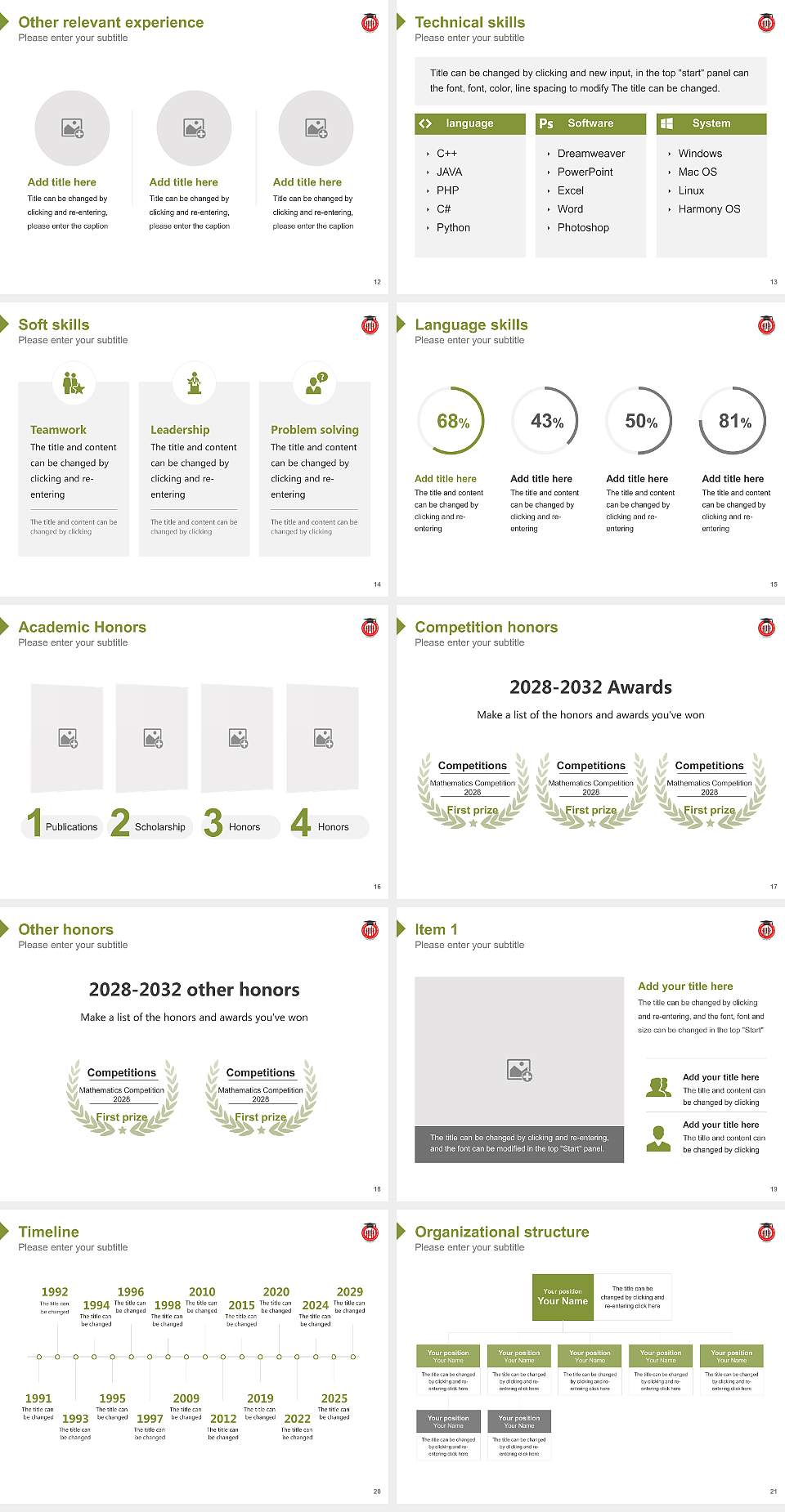 Dr. Ram Manohar Lohiya National Law University Resume PPT Template4:3 ratio PPT effect preview image3