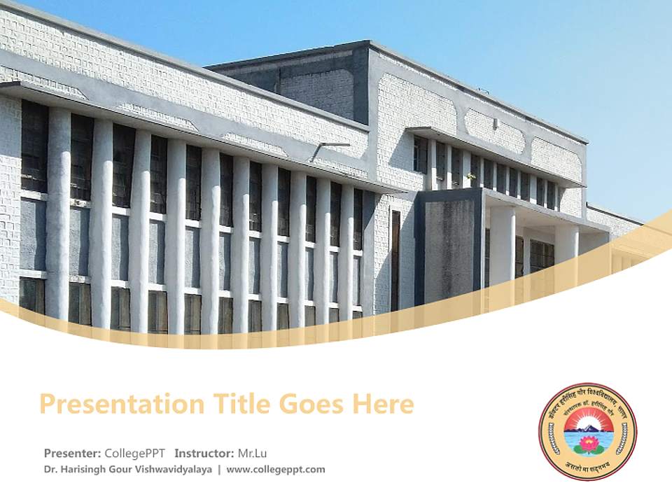 Dr. Harisingh Gour Vishwavidyalaya Course/Courseware Creation PPT Template4:3 ratio PPT effect preview image5