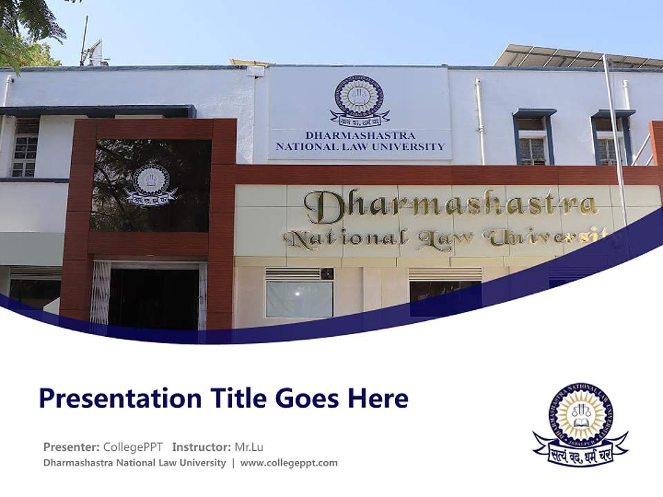 Dharmashastra National Law University Course/Courseware Creation PPT Template4:3 ratio PPT effect preview image5