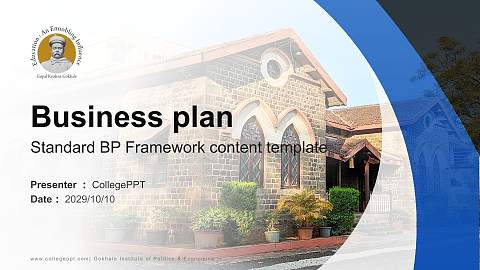 Gokhale Institute of Politics & Economics Competition/Entrepreneurship Contest PPT Template