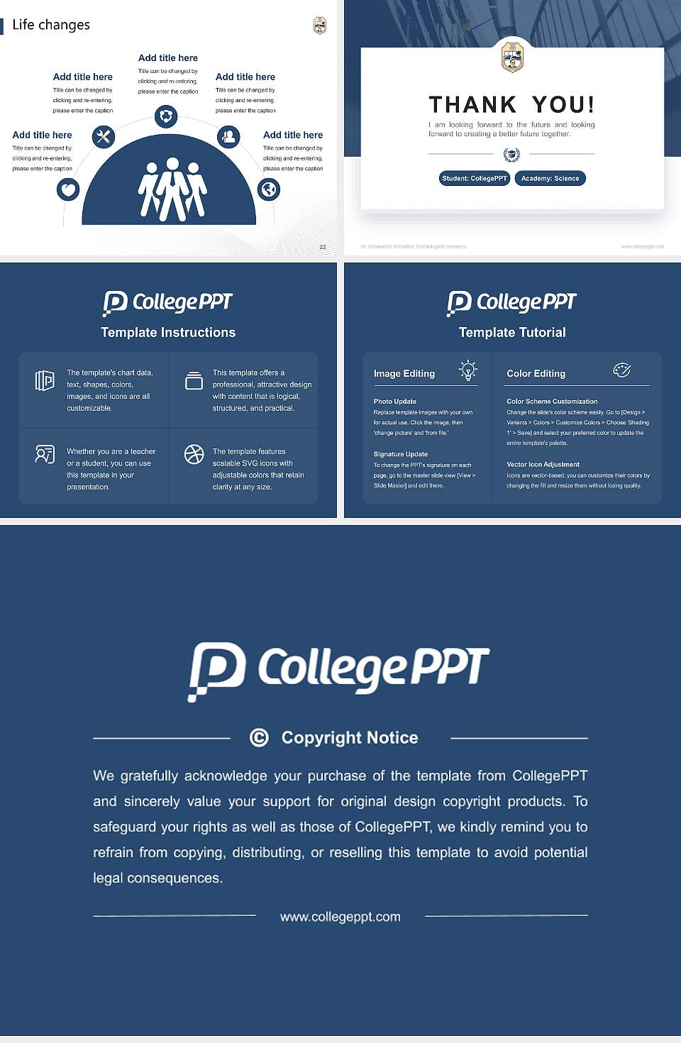 Dr. Babasaheb Ambedkar Technological University National Scholarship Defense PPT Template4:3 ratio PPT effect preview image4