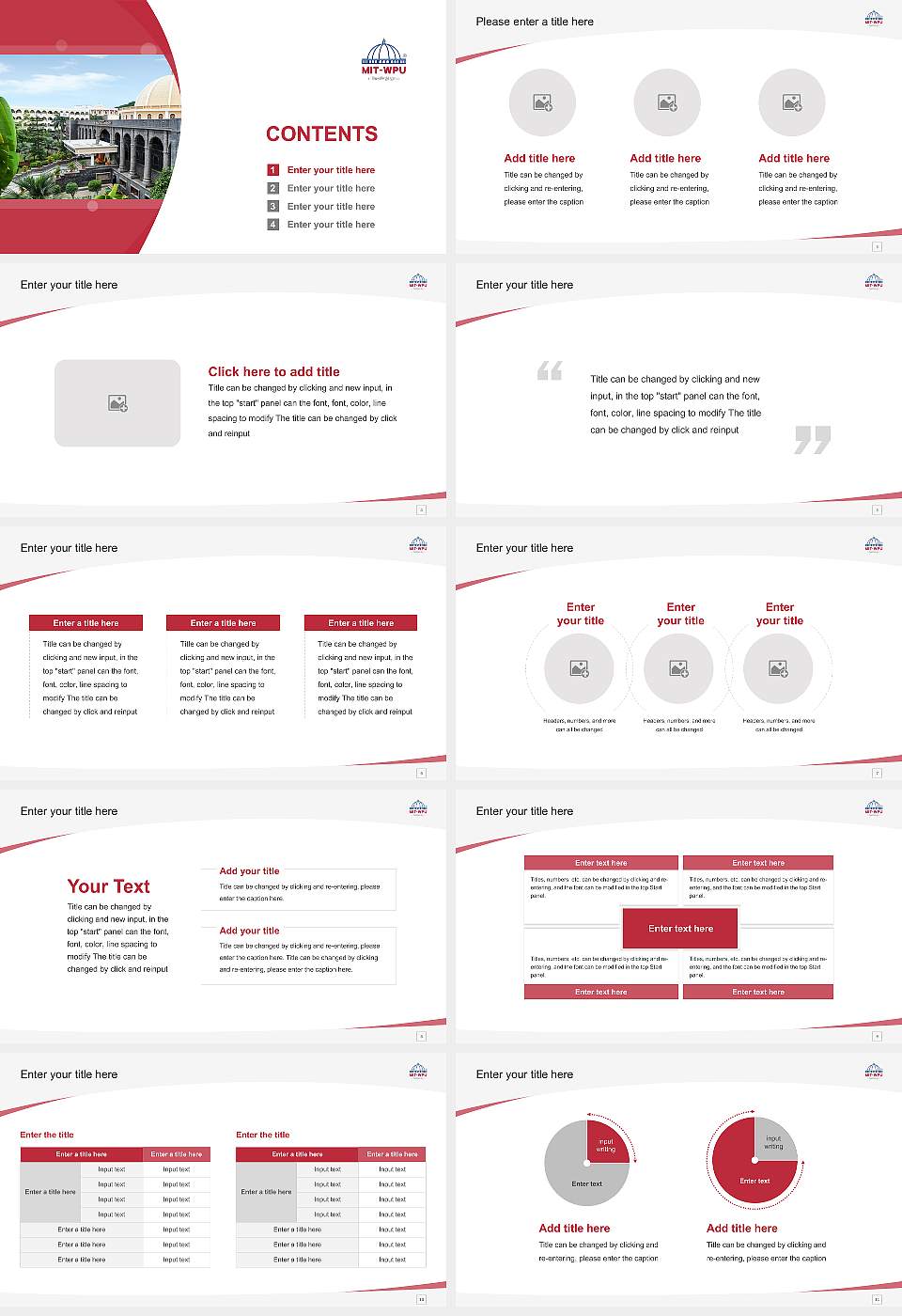 Dr. Vishwanath Karad MIT World Peace University Course/Courseware Creation PPT Template16:9 ratio PPT effect preview image2