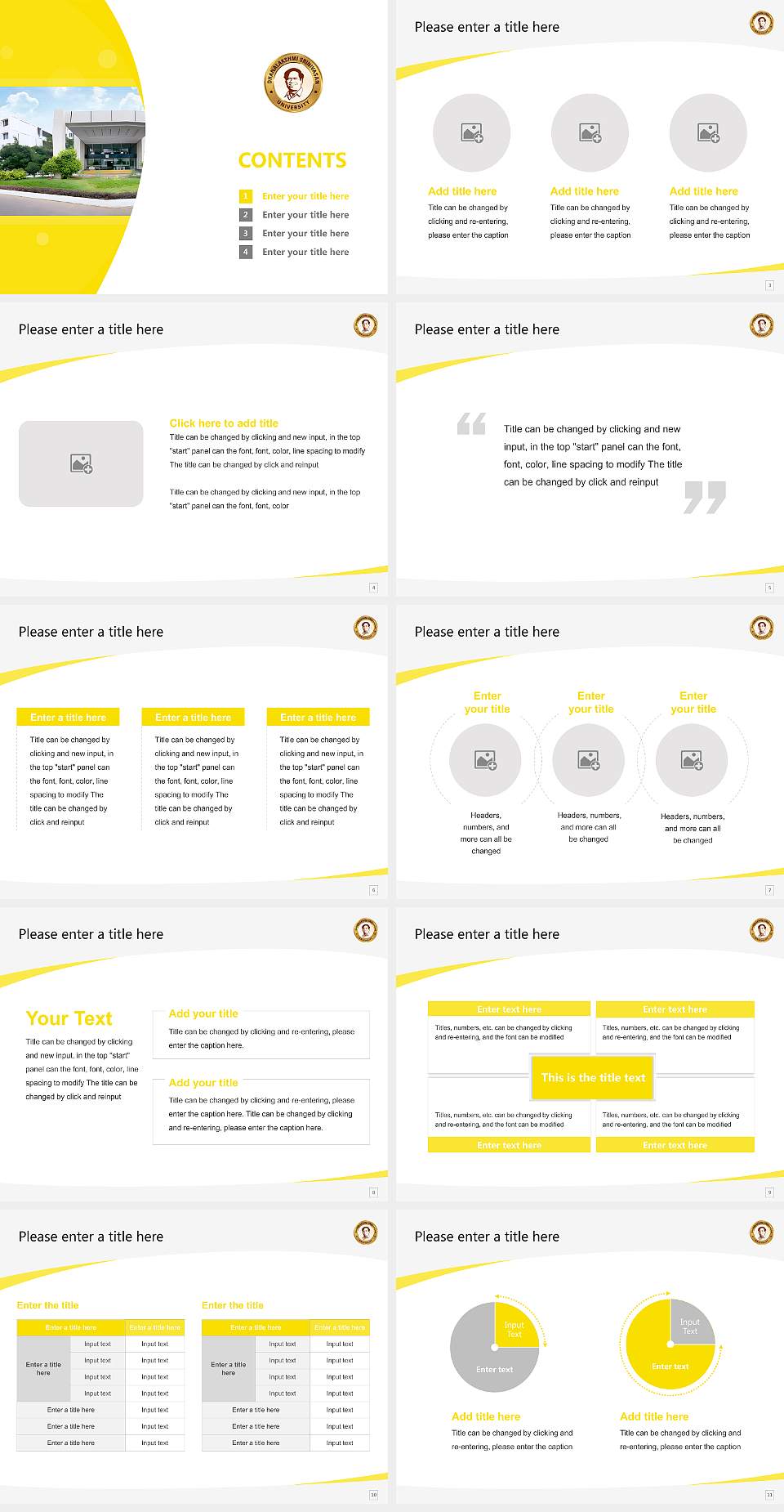 Dhanalakshmi Srinivasan University Course/Courseware Creation PPT Template4:3 ratio PPT effect preview image2