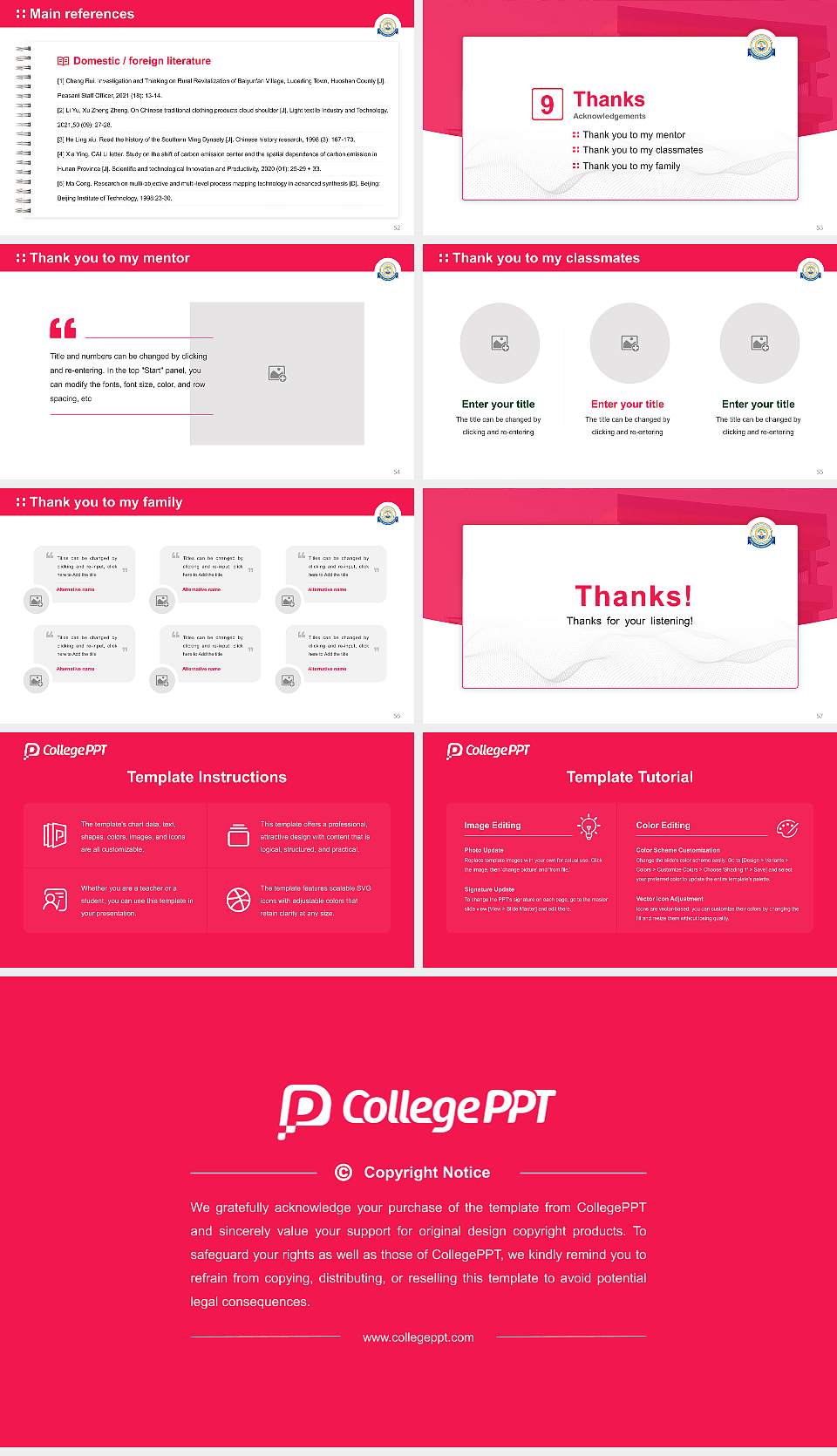 Dr. Abdul Haq Urdu University Graduation Thesis Defense PPT Template16:9 ratio PPT effect preview image7