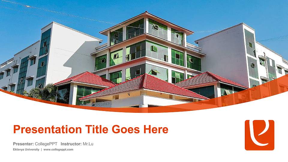 Eklavya University Course/Courseware Creation PPT Template16:9 ratio PPT effect preview image